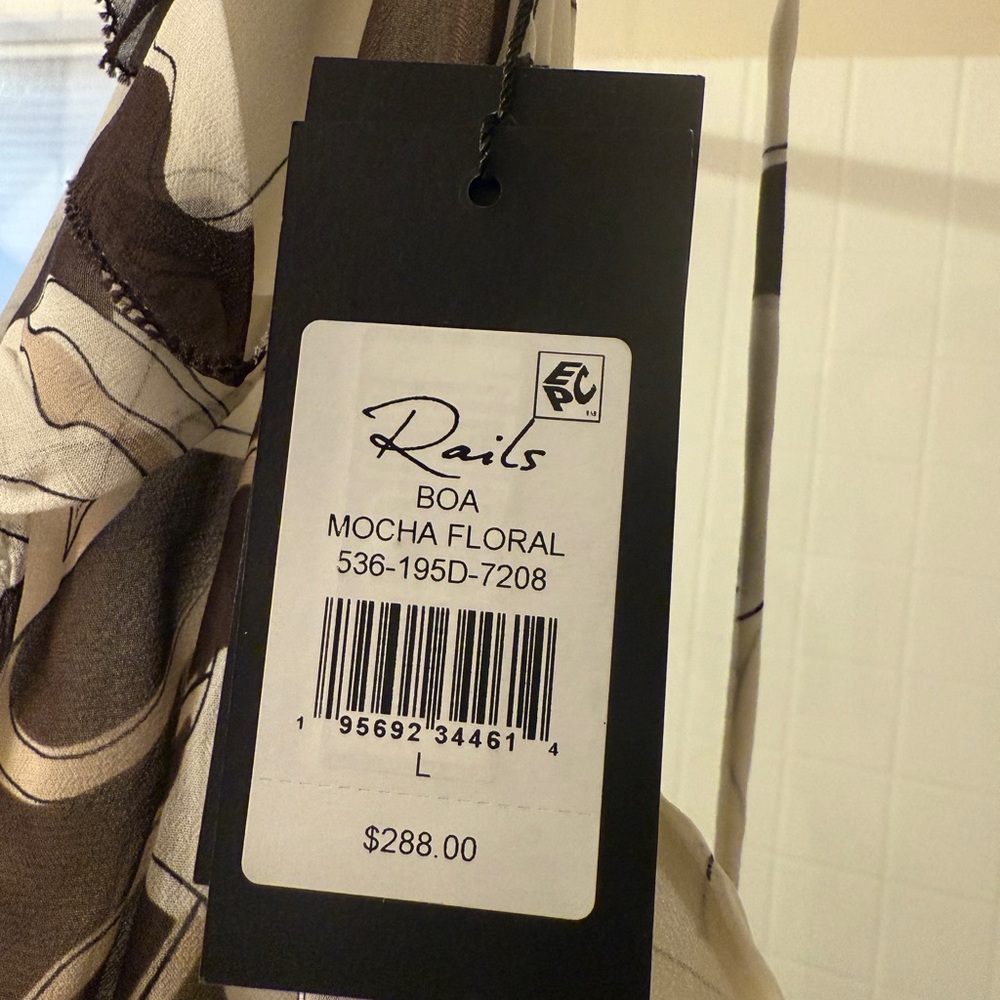 NWT Rails Floral Boa Dress - Picture 6 of 8